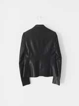 Helmut Lang SS05 Liquid Resin Coated Wool Suit & Skirt