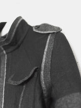 Undercover AW05 Arts and Crafts Skull Felt Wool Jacket