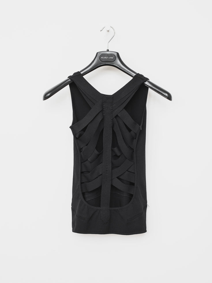 Helmut Lang SS01 Silk Cross Strap Bound Top