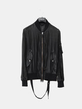 Helmut Lang SS04 Transparent Silk Bondage MA-1 Bomber