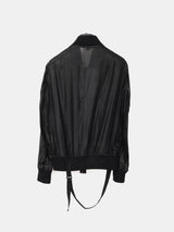 Helmut Lang SS04 Transparent Silk Bondage MA-1 Bomber
