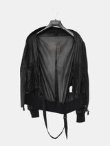 Helmut Lang SS04 Transparent Silk Bondage MA-1 Bomber