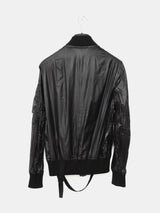 Helmut Lang SS04 Transparent Silk Bondage MA-1 Bomber