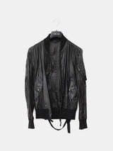 Helmut Lang SS04 Transparent Silk Bondage MA-1 Bomber
