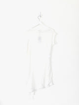 Ann Demeulemeester Georgia White Sheer Silk Side Tie Dress