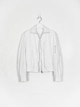 Helmut Lang SS99 Resin Coated High Collar MA-1 Bomber