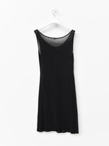 Yohji Yamamoto Semi Sheer Scoop Neck Dress