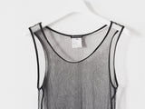 Ann Demeulemeester SS00 Patti Smith Beaded Sheer Tunic