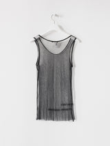 Ann Demeulemeester SS00 Patti Smith Beaded Sheer Tunic