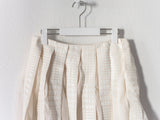 Sacai Silk & Wool Pleated Tulle Skirt