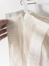 Sacai Silk & Wool Pleated Tulle Skirt