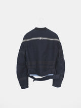 Dries Van Noten AW14 Moleskin Backzip Bomber