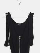 Ann Demeulemeester 00s Bondage Strap Zipper Tank