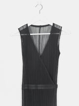 Issey Miyake Pleats Please Sheer Wrap Dress