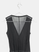 Issey Miyake Pleats Please Sheer Wrap Dress