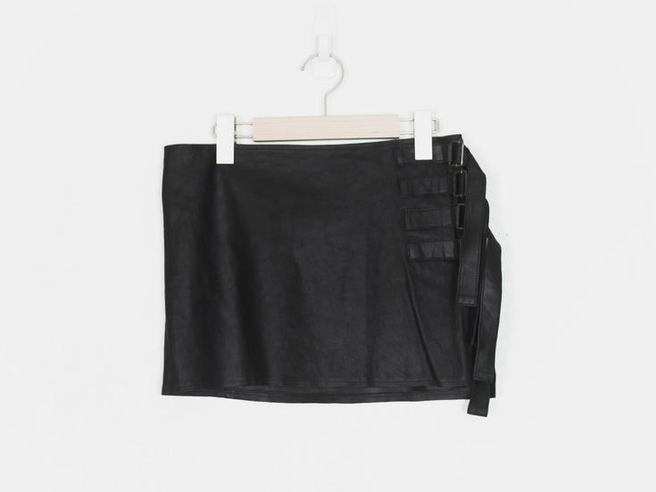 Ann Demeulemeester SS03 Leather Strap Skirt