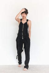 Ann Demeulemeester 00s Bondage Strap Zipper Tank
