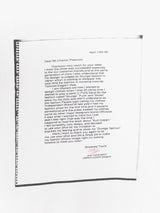 Undercover AW95 Jun's Letter To Charles Peterson Tee