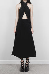 Comme des Garçons Pleated Halter Dress & Skirt