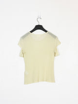 Helmut Lang SS98 Slashed Sleeve Sheer Tee