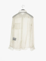 Helmut Lang SS02 Transparent Silk Striped Button Shirt