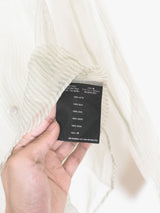 Helmut Lang SS02 Transparent Silk Striped Button Shirt
