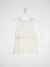 Helmut Lang AW00 Silk Sheer Paneled Blouse