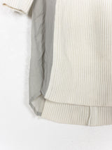 Undercover AW07 Wool Knit & Silk Paneled Mock Neck Dress