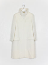 Helmut Lang AW97 Alpaca Fur High Collar Parka