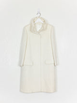 Helmut Lang AW97 Alpaca Fur High Collar Parka