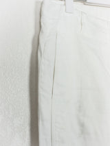 Dries Van Noten White Ankle Zip Biker Pants