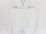 Dries Van Noten White Ankle Zip Biker Pants