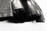 Helmut Lang Fur Lined Lambskin Jacket