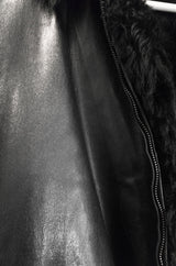 Helmut Lang Fur Lined Lambskin Jacket