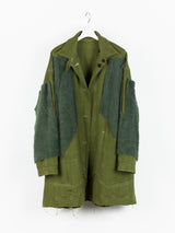 Sulvam AW18 Reversible Coverall Coat with Faux Fur Lining