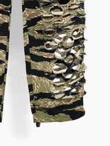 Vetements AW18 Laser Cut Tiger Camo Cargos