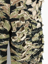 Vetements AW18 Laser Cut Tiger Camo Cargos