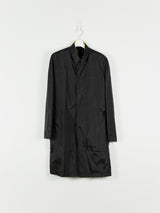 Helmut Lang SS96 Contrast Collar Technical Mac Coat