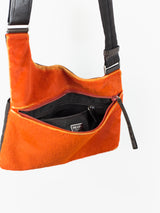Prada Orange Pony-Hair Sidebag