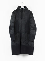 Prada Tufted Wool Hooded Coat