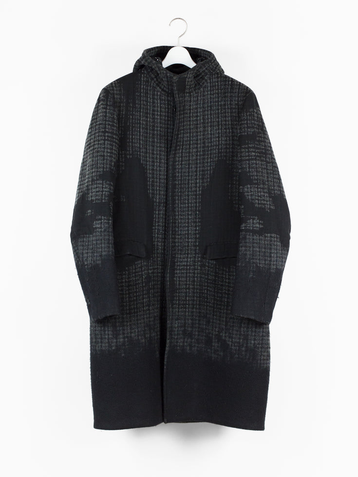 Prada Tufted Wool Hooded Coat