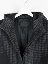 Prada Tufted Wool Hooded Coat
