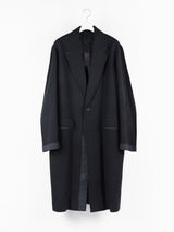 Prada AW18 Overprint Wool Houndstooth Overcoat