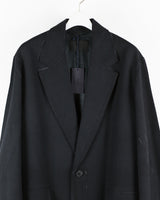 Prada AW18 Overprint Wool Houndstooth Overcoat