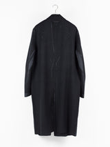 Prada AW18 Overprint Wool Houndstooth Overcoat