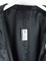 Prada AW18 Overprint Wool Houndstooth Overcoat