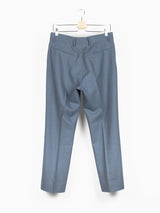 Miu Miu Men's Grey-Blue Flared Wool Trousers