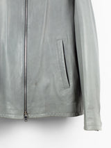 Prada Grey Lambskin Blouson