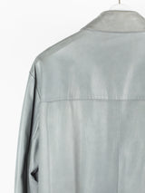 Prada Grey Lambskin Blouson