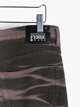 Gianfranco Ferre 90s Bleached Effect Jeans